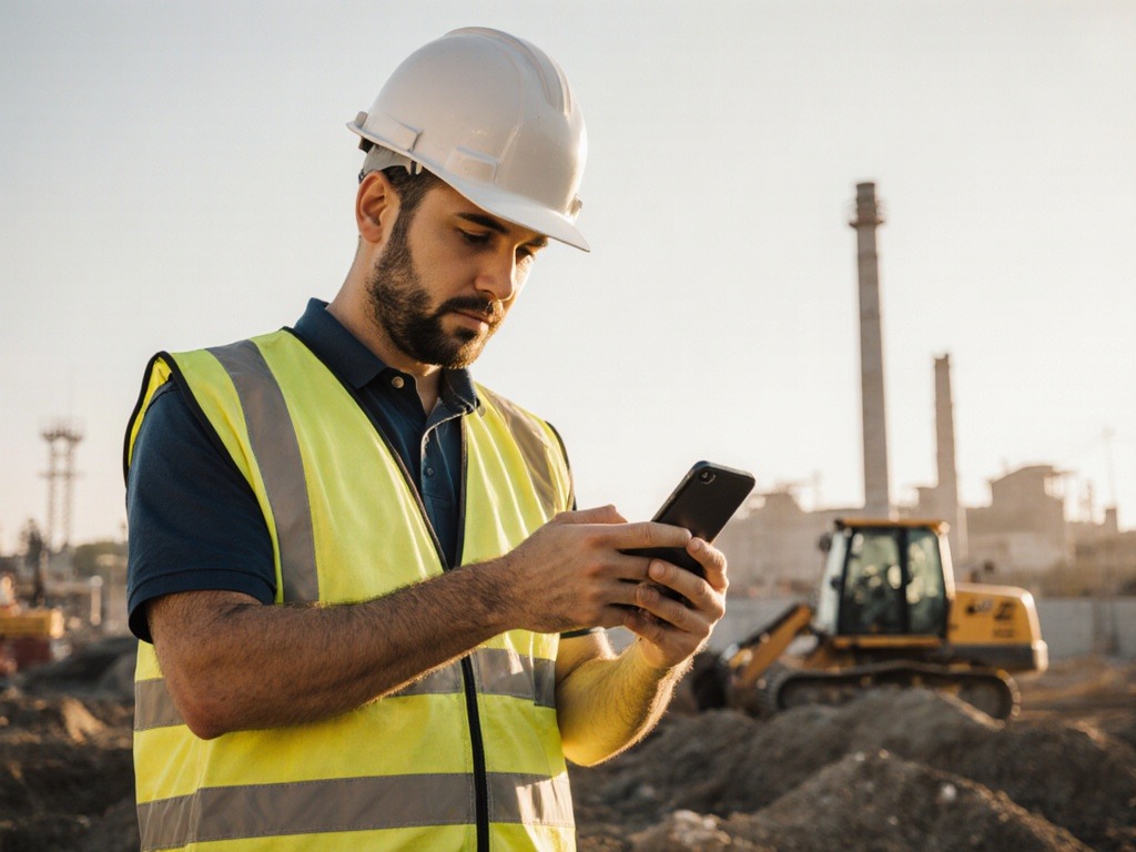 Progetto ridotto all'essenziale dopo l'analisi di fattibilità software: web app usata dal telefono in cantiere