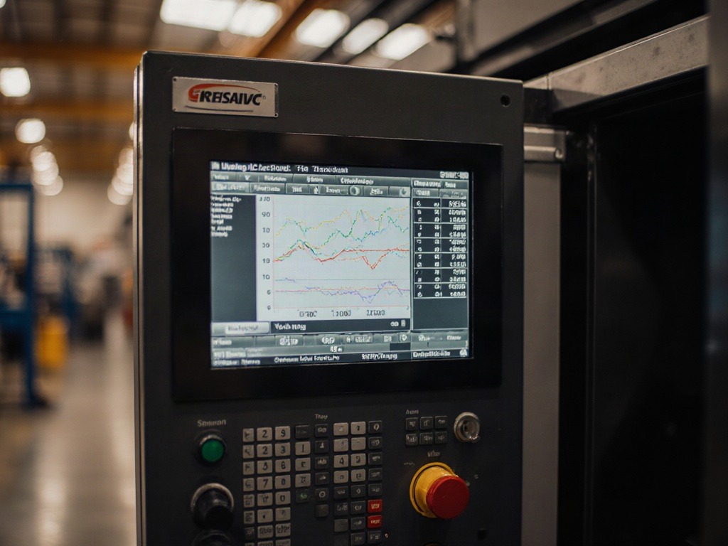 pannello di controllo macchinario connesso con dati di produzione accessibili grazie a soluzioni IoT industriali